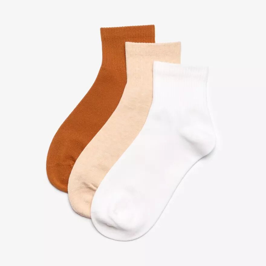 3 Pack Crew. Natural Combination Socks 3 Pack Crew. Natural Combination Socks