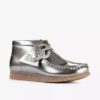 Boys Wallabee Boot Big Kid Silver Patent Wallabees