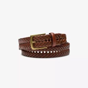 Leather Braided Belt Us