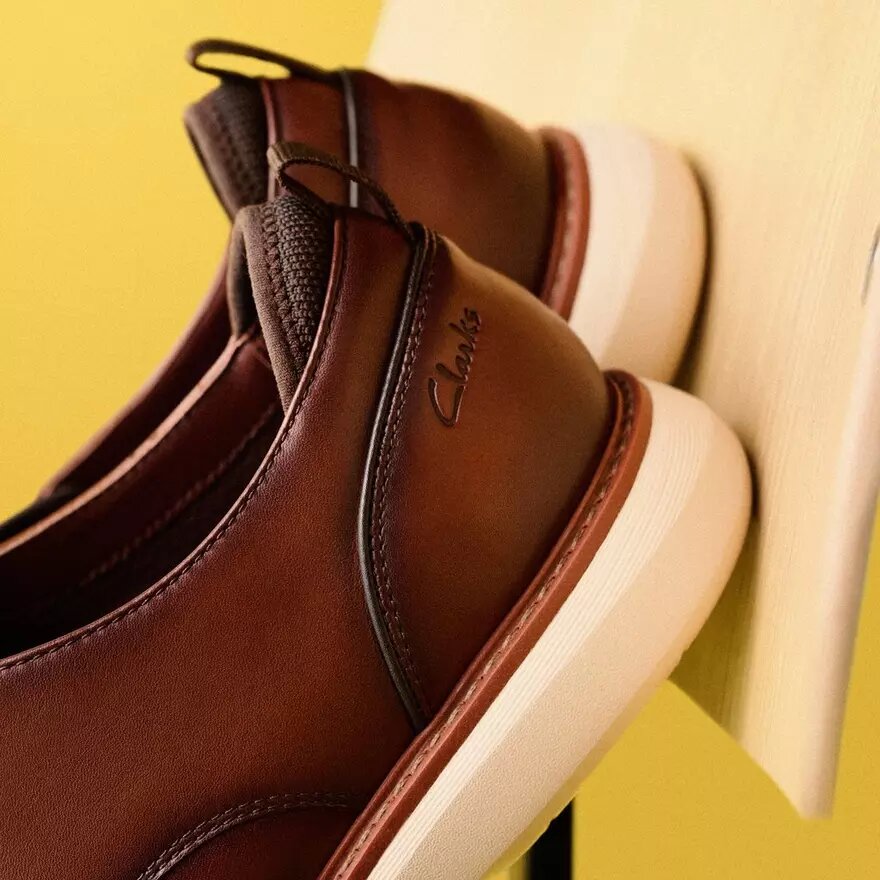 Men’s Brantin Plain Dark Tan Leather Oxfords Men’s Brantin Plain Dark Tan Leather Oxfords
