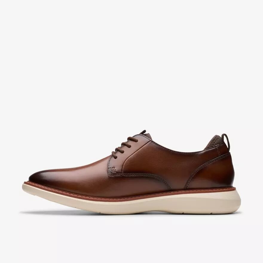 Men’s Brantin Plain Dark Tan Leather Oxfords Men’s Brantin Plain Dark Tan Leather Oxfords