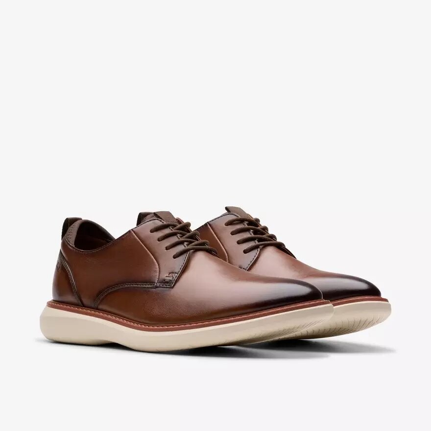 Men’s Brantin Plain Dark Tan Leather Oxfords Men’s Brantin Plain Dark Tan Leather Oxfords