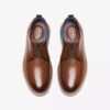 Men’s Brantin Plain Dark Tan Leather Oxfords Men’s Brantin Plain Dark Tan Leather Oxfords