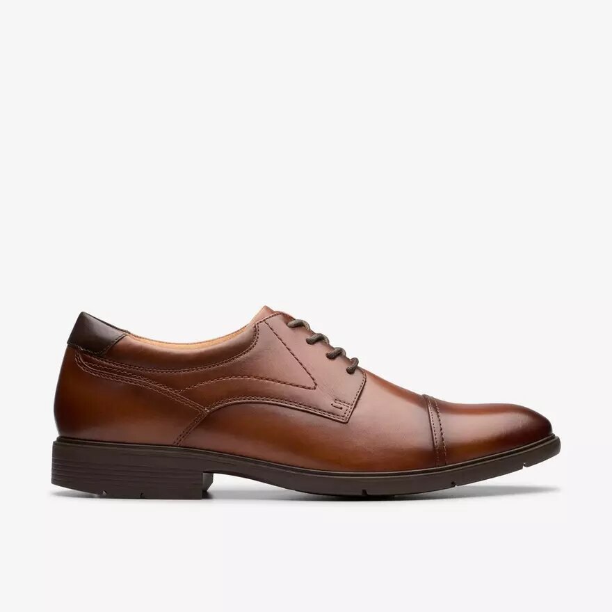 Men’s Eldredge Cap Dark Tan Leather Oxford Shoes| Clarks Men’s Eldredge Cap Dark Tan Leather Oxford Shoes| Clarks