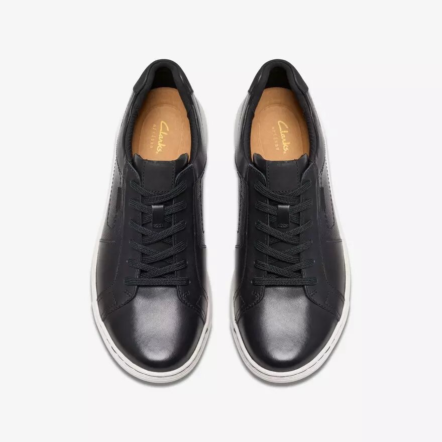 Men’s Mapstone Lace Black Leather Sneakers Men’s Mapstone Lace Black Leather Sneakers