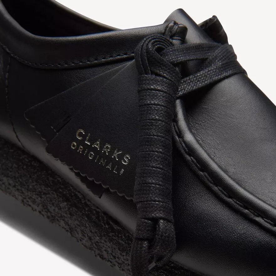 Men’s Wallabee™ Black Leather Shoes Men’s Wallabee™ Black Leather Shoes