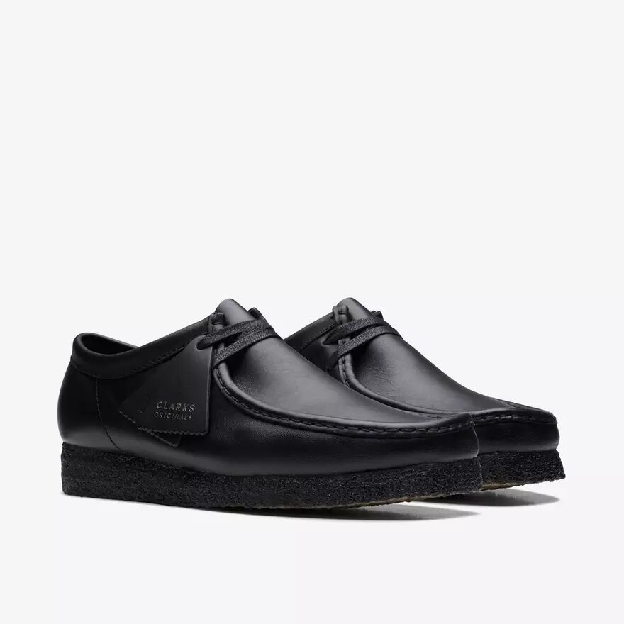 Men’s Wallabee™ Black Leather Shoes Men’s Wallabee™ Black Leather Shoes