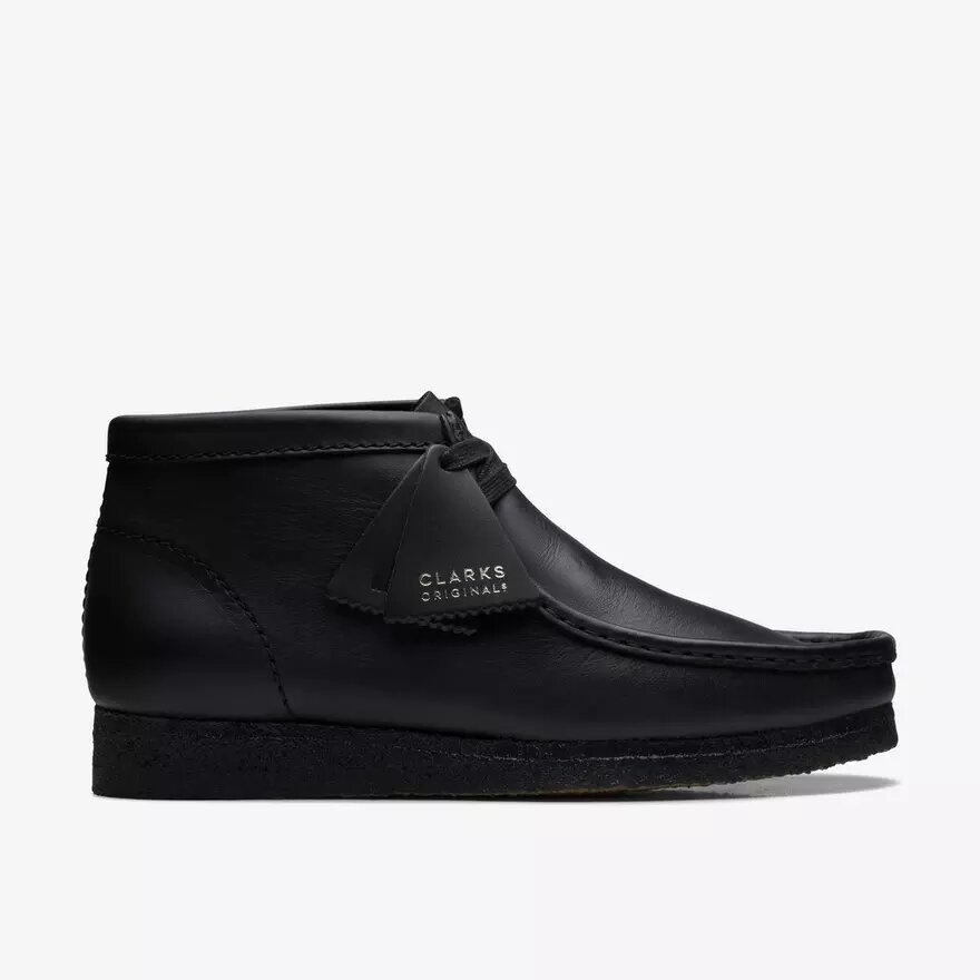 Men’s Wallabee™ Boot Black Leather Boots Men’s Wallabee™ Boot Black Leather Boots