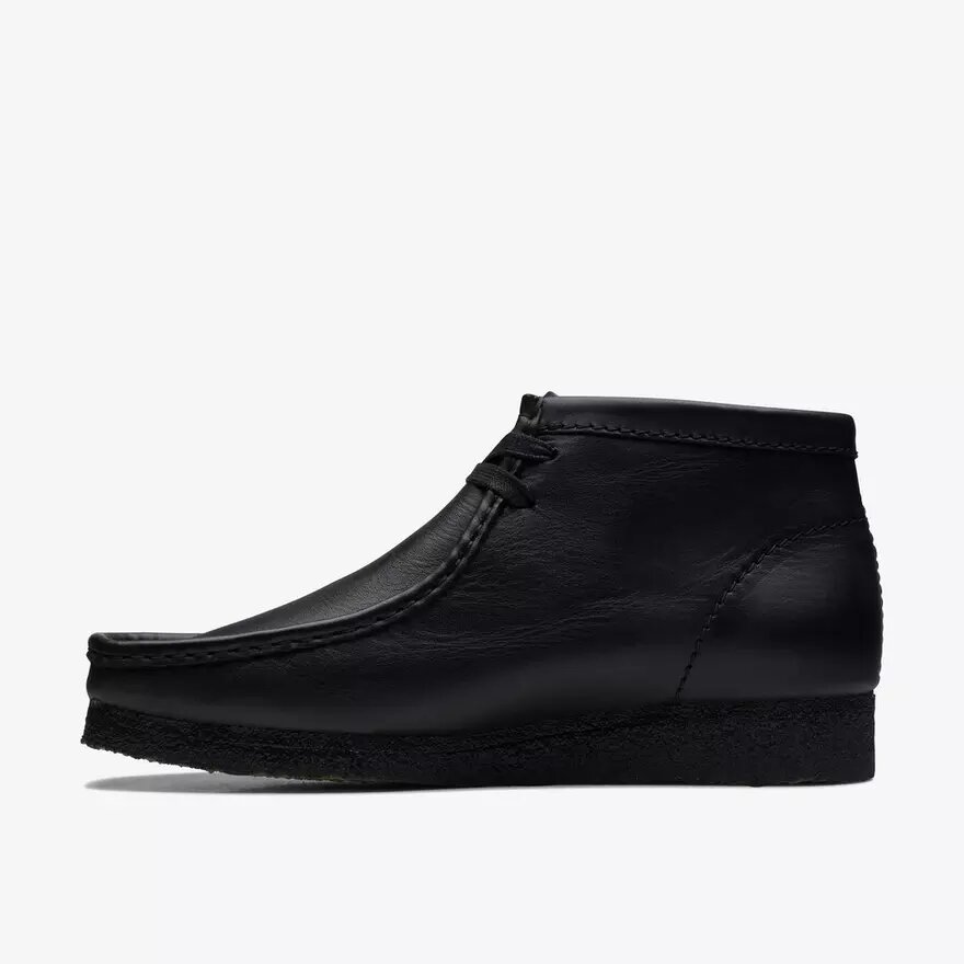 Men’s Wallabee™ Boot Black Leather Boots Men’s Wallabee™ Boot Black Leather Boots