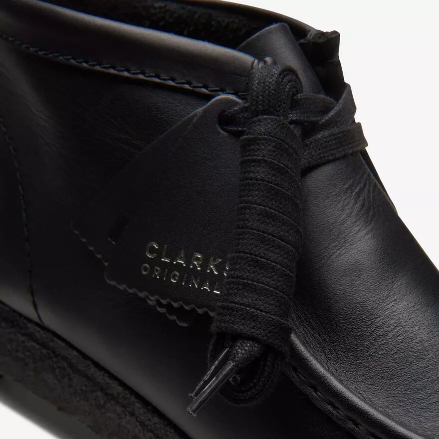 Men’s Wallabee™ Boot Black Leather Boots Men’s Wallabee™ Boot Black Leather Boots