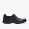 Men’s Walpath Step Black Leather Loafers