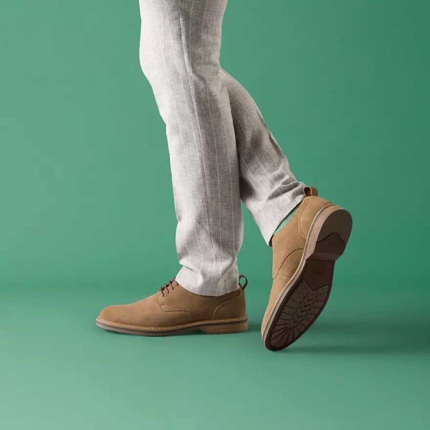 Mens Aldwin Lace Tan Suede Oxfords Mens Aldwin Lace Tan Suede Oxfords
