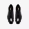 Mens Bowburn Cap Black Leather Oxford Mens Bowburn Cap Black Leather Oxford