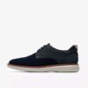 Mens Brantin Plain Navy Knit Derby Shoe Mens Brantin Plain Navy Knit Derby Shoe