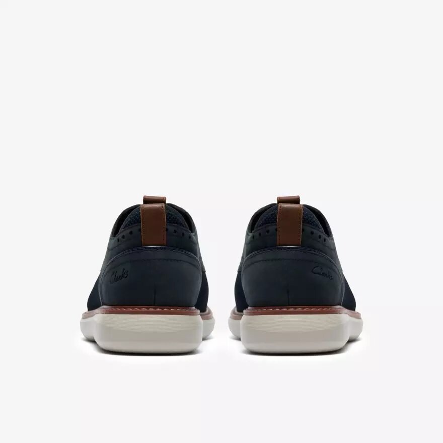 Mens Brantin Plain Navy Knit Derby Shoe Mens Brantin Plain Navy Knit Derby Shoe