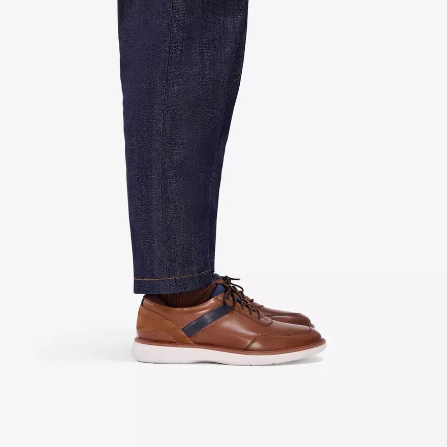 Mens Brantin Style Tan Leather Oxfords Mens Brantin Style Tan Leather Oxfords