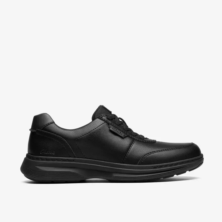 Mens Craftwell Lace Black Leather Sneaker| Clarks Mens Craftwell Lace Black Leather Sneaker| Clarks