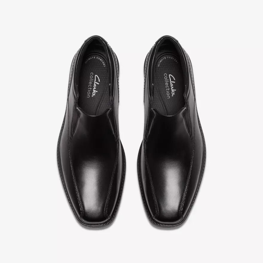 Mens Dresslite Step Black Leather Loafer Mens Dresslite Step Black Leather Loafer