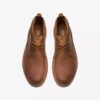 Mens  Eastridge Mid Light Brown Leather Boots