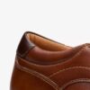 Mens Eldredge Step Dark Tan Leather Shoes Mens Eldredge Step Dark Tan Leather Shoes
