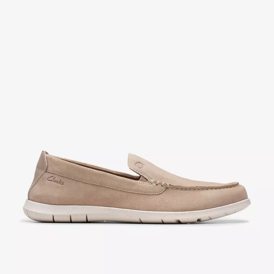 Mens Flexway Step Sand Suede Loafer Slip on Shoes Mens Flexway Step Sand Suede Loafer Slip on Shoes
