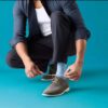 Mens Monahan Plain Stone Nubuck Oxfords