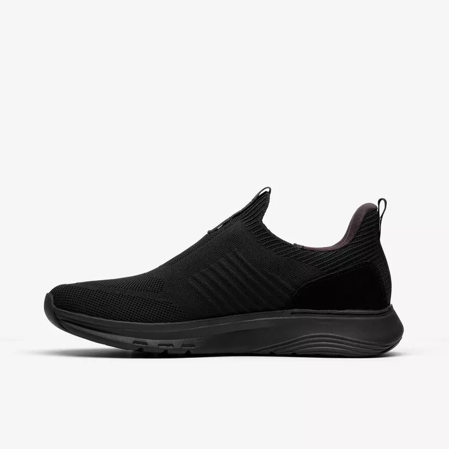 Mens Motion Trek in Black Knit Sneakers Mens Motion Trek in Black Knit Sneakers