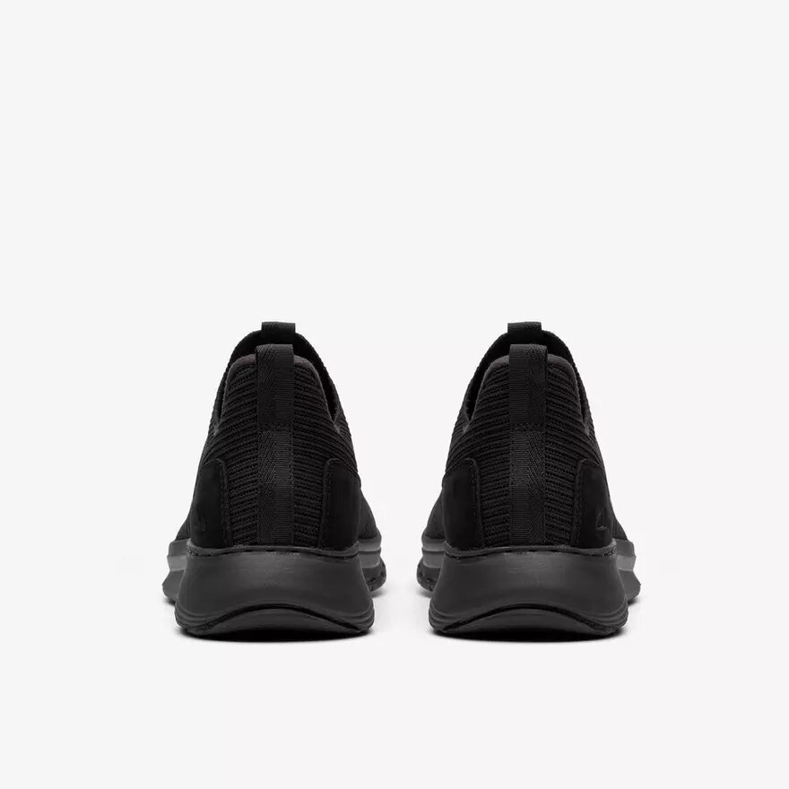 Mens Motion Trek in Black Knit Sneakers Mens Motion Trek in Black Knit Sneakers