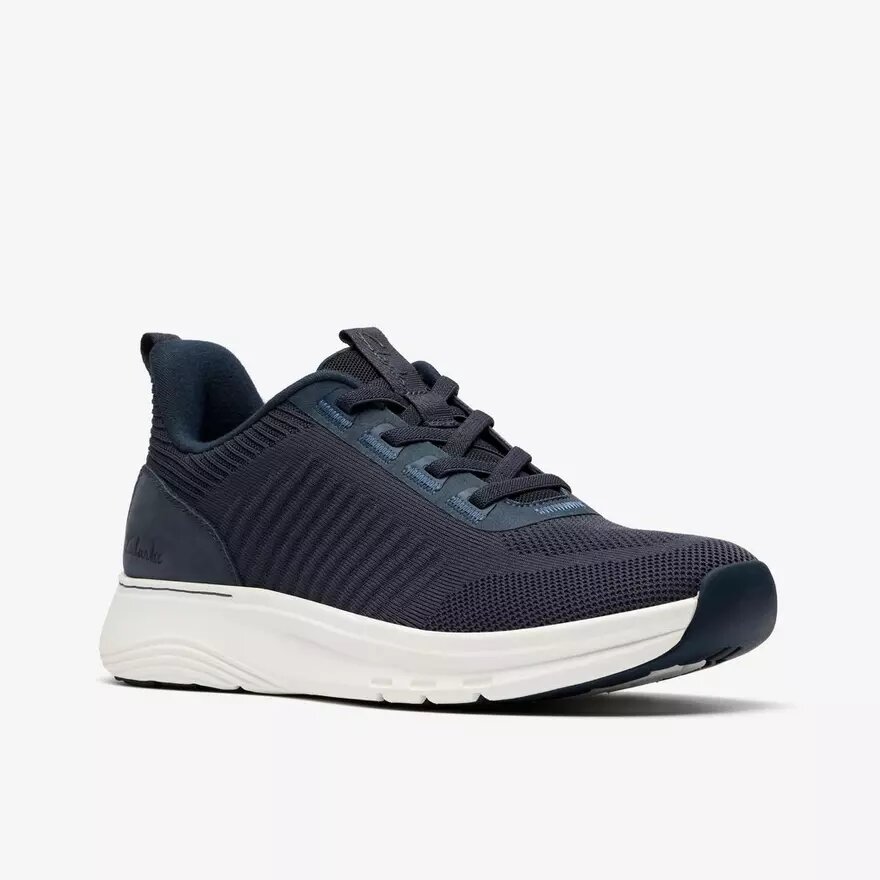 Mens Motion Trek Lt Navy Knit Sneakers Mens Motion Trek Lt Navy Knit Sneakers
