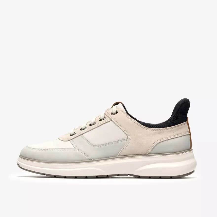 Mens Mullan Easy White Combination Lace up Shoes Mens Mullan Easy White Combination Lace up Shoes