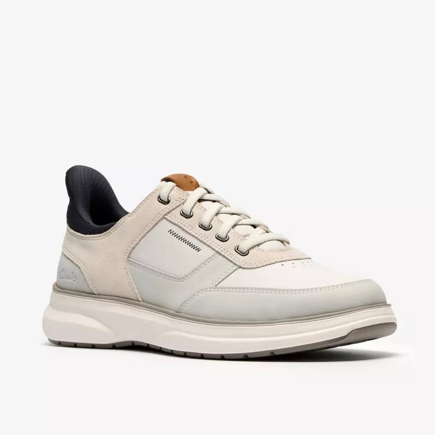 Mens Mullan Easy White Combination Lace up Shoes Mens Mullan Easy White Combination Lace up Shoes