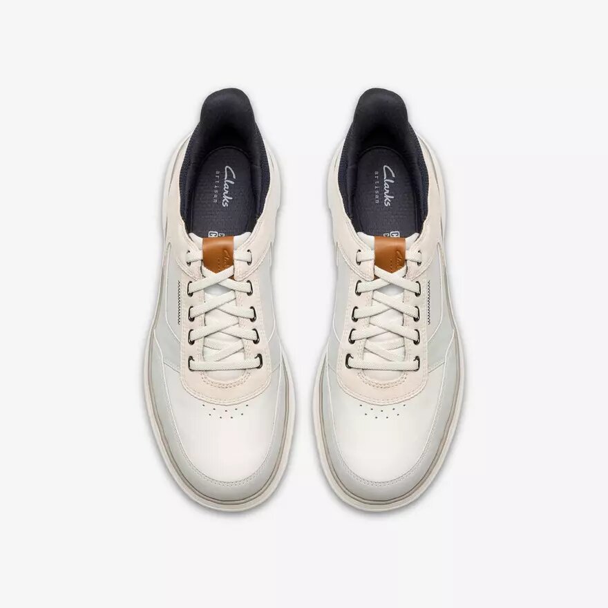 Mens Mullan Easy White Combination Lace up Shoes Mens Mullan Easy White Combination Lace up Shoes
