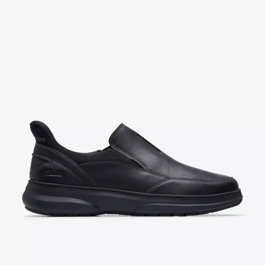 Mens Mullan Step Black Leather Shoes Mens Mullan Step Black Leather Shoes