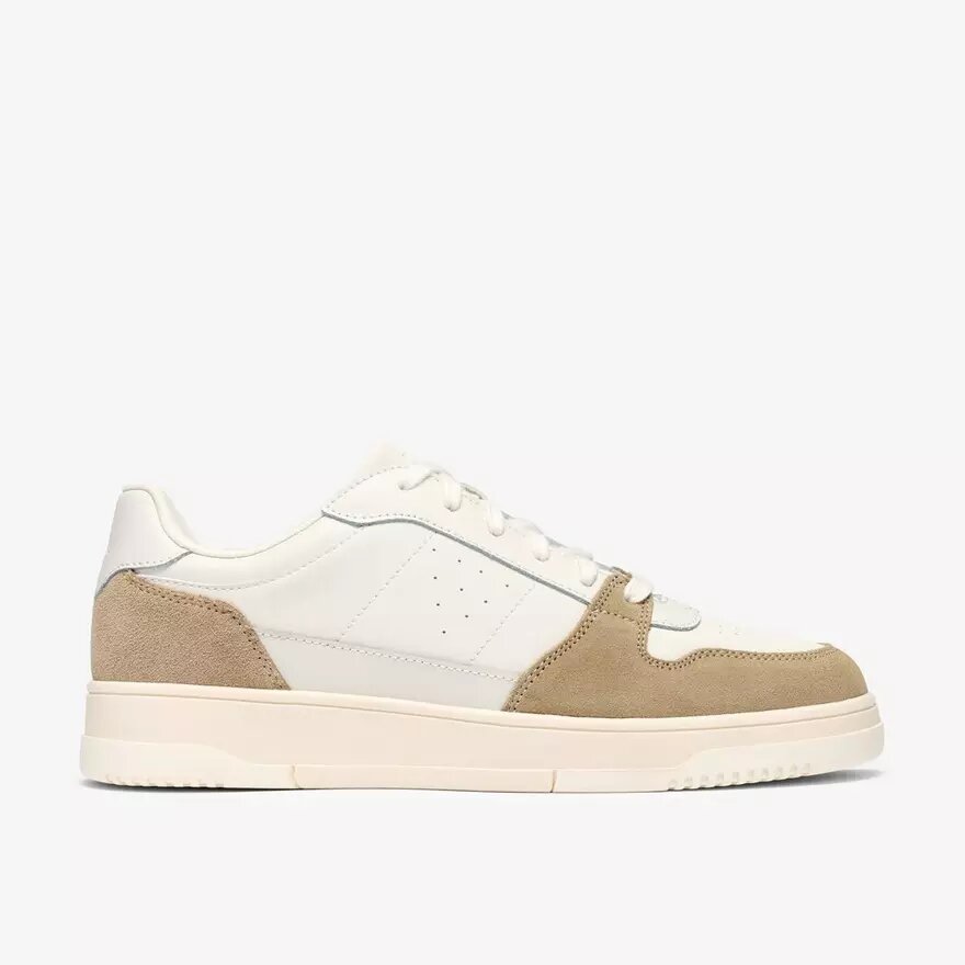 Mens Newick Lace White Combination Sneaker Mens Newick Lace White Combination Sneaker