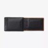 Mens Pebble Wide Money Clip Wallet Brown Us