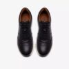 Mens Radwell Tie Black Leather Sneakers