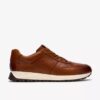 Mens Radwell Tie Tan Leather Sneakers