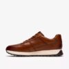 Mens Radwell Tie Tan Leather Sneakers