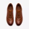 Mens Radwell Tie Tan Leather Sneakers