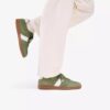 Mens Seco Speed Green Suede Sneakers