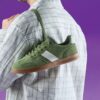 Mens Seco Speed Green Suede Sneakers