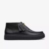 Mens Torhill Hi Black Leather Ankle Boots