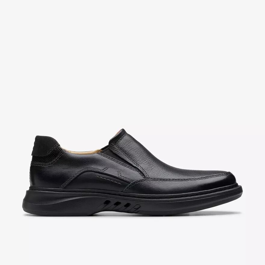 Mens Un Briley Step Black Leather Loafer| Clarks Mens Un Briley Step Black Leather Loafer| Clarks