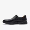 Mens Un Briley Step Black Leather Loafer| Clarks Mens Un Briley Step Black Leather Loafer| Clarks
