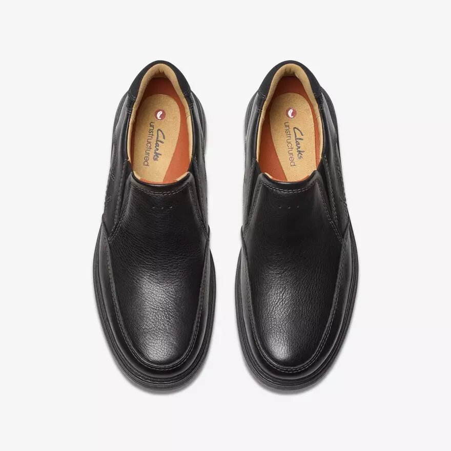 Mens Un Briley Step Black Leather Loafer| Clarks Mens Un Briley Step Black Leather Loafer| Clarks
