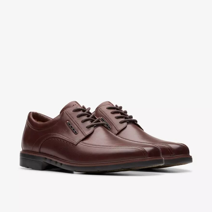 Mens Un Kendric Way Mahogany Leather Oxford Shoes| Clarks Mens Un Kendric Way Mahogany Leather Oxford Shoes| Clarks