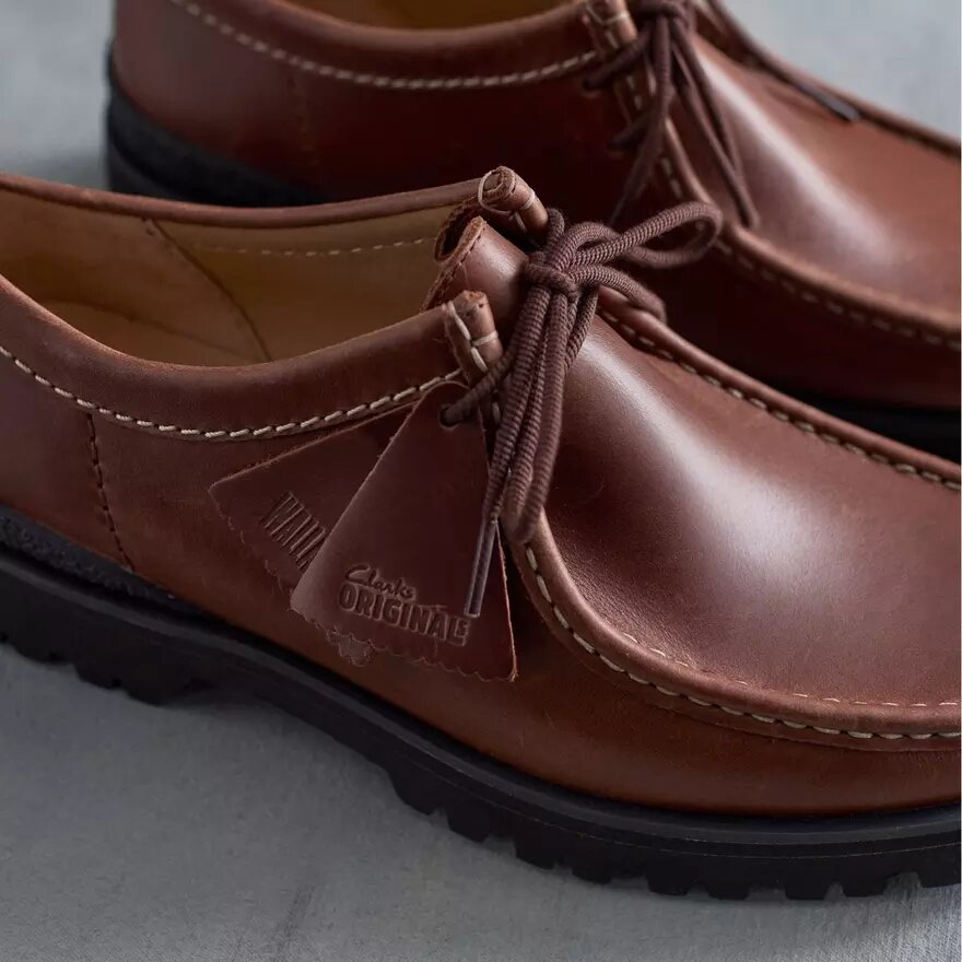 Mens Walla Yukoner Brown Leather Wallabees Mens Walla Yukoner Brown Leather Wallabees