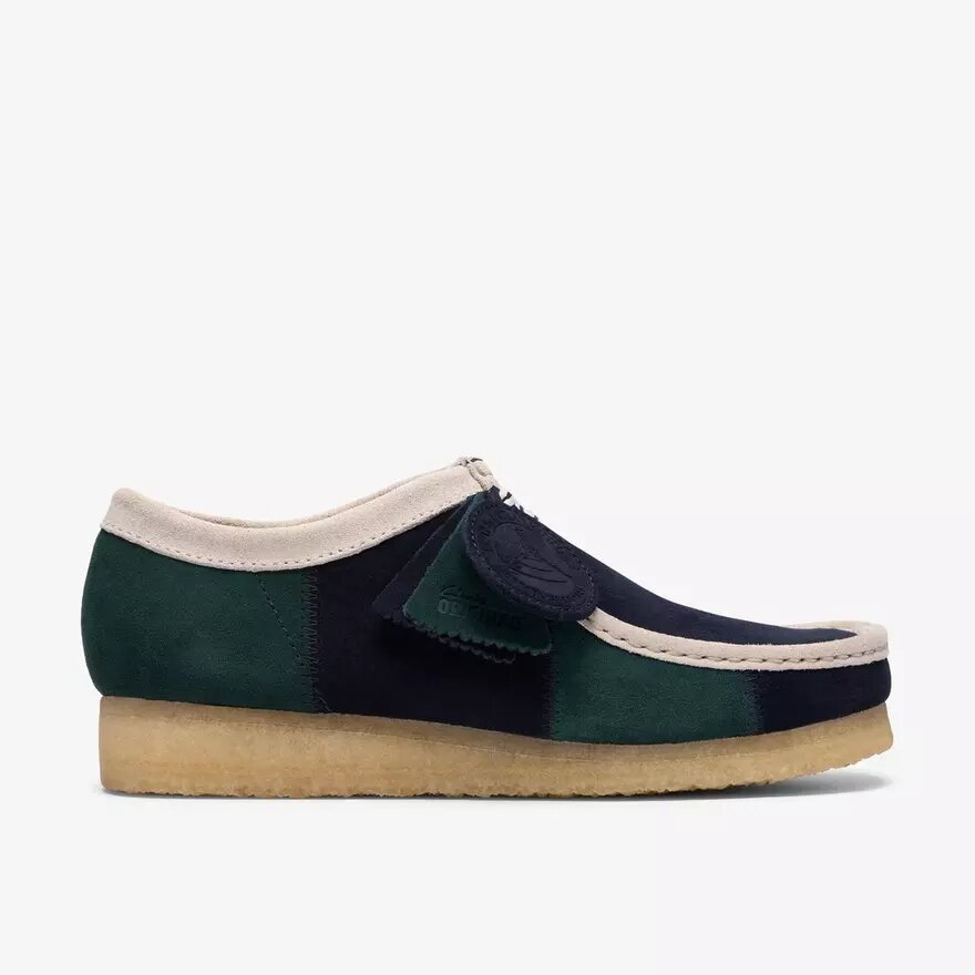 Mens Wallabee Blue/Green Stripe Mens Wallabee Blue/Green Stripe