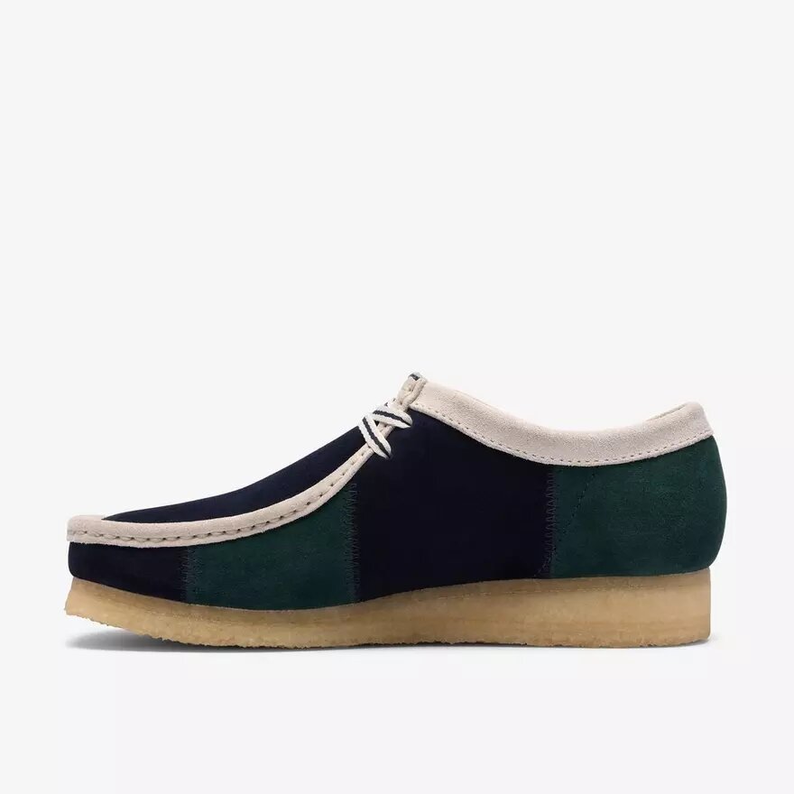 Mens Wallabee Blue/Green Stripe Mens Wallabee Blue/Green Stripe