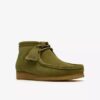Mens Wallabee Boot Green Suede Wallabees